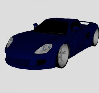 保时捷911GT跑车SU模型下载_sketchup草图大师SKP模型