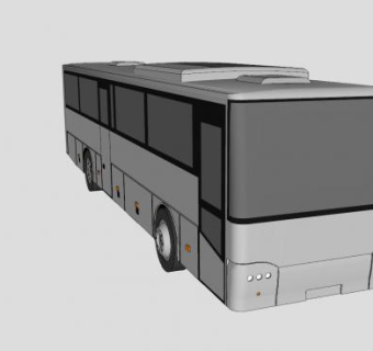 巴士运输车SU模型下载_sketchup草图大师SKP模型