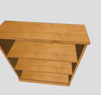 宜家隔板式书架SU模型下载_sketchup草图大师SKP模型