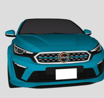 VIVA汽车SU模型下载_sketchup草图大师SKP模型
