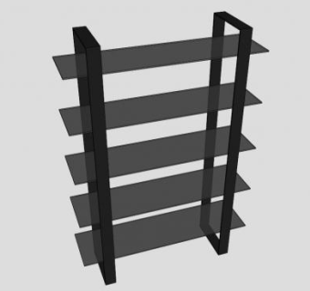 阿贝特书架SU模型下载_sketchup草图大师SKP模型