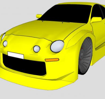 丰田赛利卡汽车SU模型下载_sketchup草图大师SKP模型