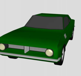 普利茅斯汽车车辆SU模型下载_sketchup草图大师SKP模型