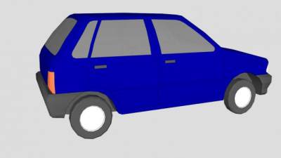 铃木汽车SU模型下载_sketchup草图大师SKP模型