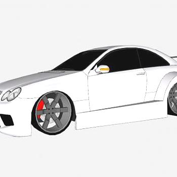 <em>奔驰</em>CLK500跑车<em>SU模型</em>下载_sketchup草图大师SKP模型