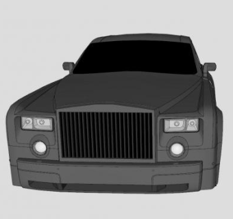 劳斯莱斯幻影汽车SU模型下载_sketchup草图大师SKP模型
