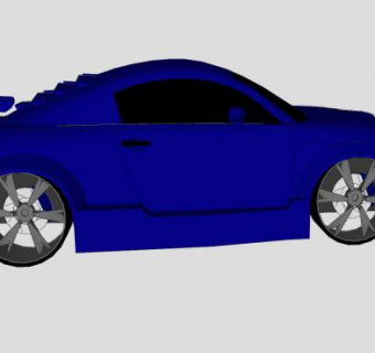 奥迪TT跑车SU模型下载_sketchup草图大师SKP模型