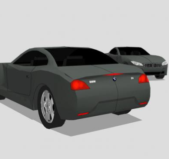 宝马Z4跑车SU模型下载_sketchup草图大师SKP模型