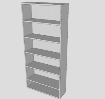 紧急技术书架SU模型下载_sketchup草图大师SKP模型