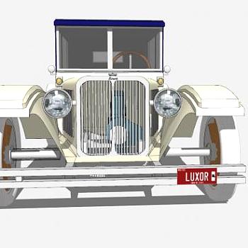 卢克索汽车SU模型下载_sketchup草图大师SKP模型