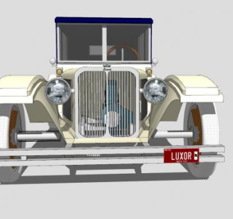 卢克索汽车SU模型下载_sketchup草图大师SKP模型