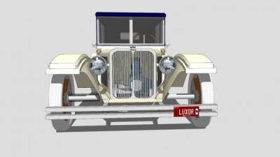 卢克索汽车SU模型下载_sketchup草图大师SKP模型