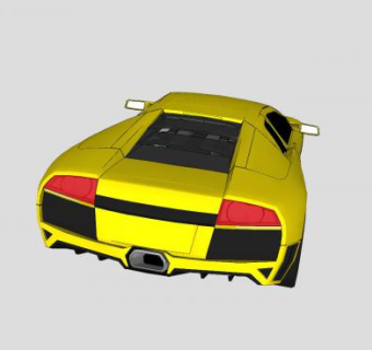 兰博基尼蝙蝠Lp640跑车SU模型下载_sketchup草图大师SKP模型