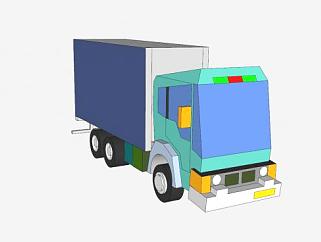 简单大型<em>卡车</em>SU模型下载_sketchup草图大师SKP模型