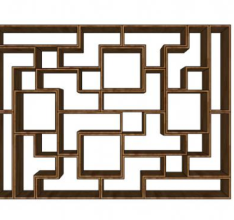 板式家具书柜酒柜SU模型下载_sketchup草图大师SKP模型