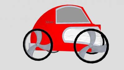 阿尔法汽车微型小车SU模型下载_sketchup草图大师SKP模型