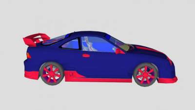 讴歌阿库拉跑车SU模型下载_sketchup草图大师SKP模型