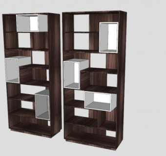 维比弗书架SU模型下载_sketchup草图大师SKP模型