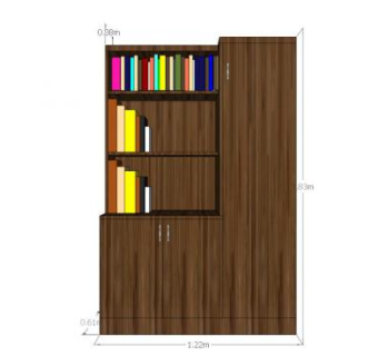 卧室书柜衣帽间SU模型下载_sketchup草图大师SKP模型