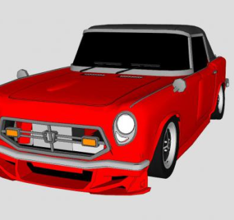 本田S600敞篷车SU模型下载_sketchup草图大师SKP模型