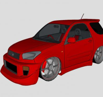 丰田RAV4荣放汽车SU模型下载_sketchup草图大师SKP模型
