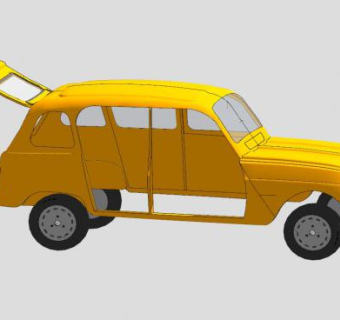 雷诺汽车车架SU模型下载_sketchup草图大师SKP模型