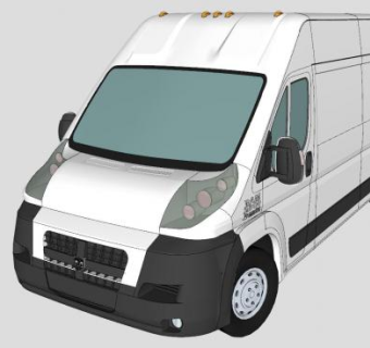 道奇公羊休旅车SU模型下载_sketchup草图大师SKP模型