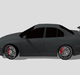 三菱戈蓝汽车SU模型下载_sketchup草图大师SKP模型