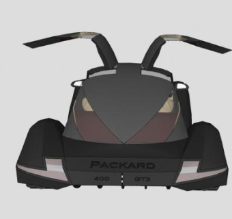 帕卡德400GT3跑车SU模型下载_sketchup草图大师SKP模型