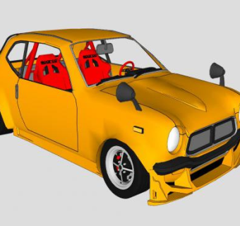 本田600sir汽车SU模型下载_sketchup草图大师SKP模型