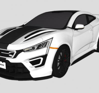 中型轿车车辆SU模型下载_sketchup草图大师SKP模型