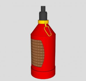 红瓶酒SU模型下载_sketchup草图大师SKP模型