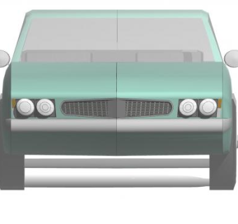 老式豪华硬顶轿车SU模型下载_sketchup草图大师SKP模型