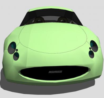 GT跑车车辆SU模型下载_sketchup草图大师SKP模型