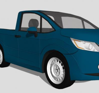 皮卡车辆SU模型下载_sketchup草图大师SKP模型