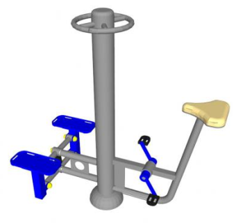 公用健身室外设备SU模型下载_sketchup草图大师SKP模型