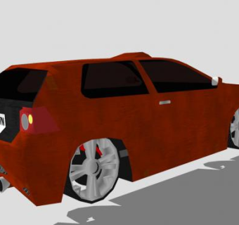 掀背车改进车辆SU模型下载_sketchup草图大师SKP模型