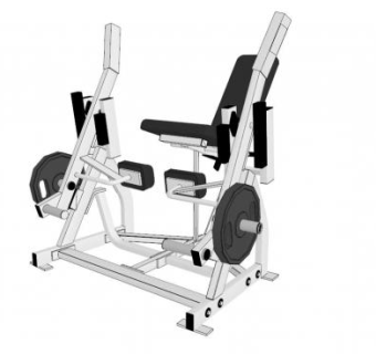 健身锤的力器材SU模型下载_sketchup草图大师SKP模型