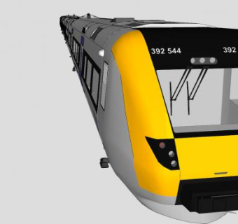 392级高速列车SU模型下载_sketchup草图大师SKP模型