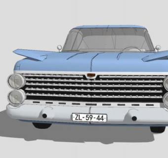 巡逻车轿车SU模型下载_sketchup草图大师SKP模型