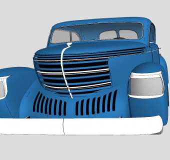 格雷厄姆汽车SU模型下载_sketchup草图大师SKP模型