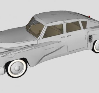 银灰色轿跑SU模型下载_sketchup草图大师SKP模型