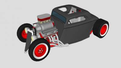 福特汽车构架改装SU模型下载_sketchup草图大师SKP模型