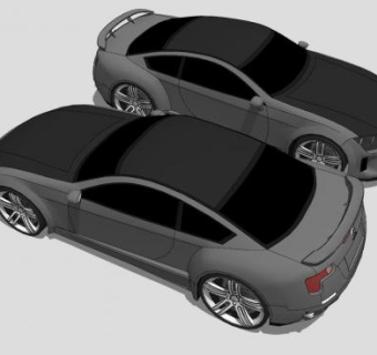 丰田Supra跑车SU模型下载_sketchup草图大师SKP模型