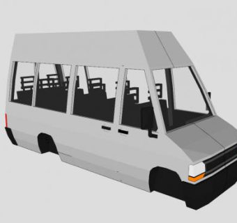 老式商务旅行车SU模型下载_sketchup草图大师SKP模型