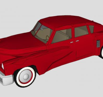 老式轿跑SU模型下载_sketchup草图大师SKP模型