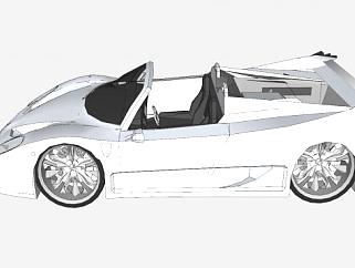 法拉利F50跑车改装版SU模型下载_sketchup草图大师SKP模型