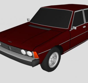 标致604轿车SU模型下载_sketchup草图大师SKP模型