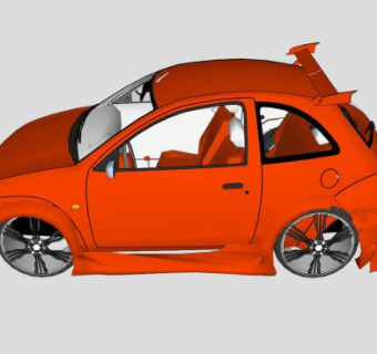 福特Ka微型车SU模型下载_sketchup草图大师SKP模型