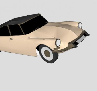 雪铁龙DS汽车SU模型下载_sketchup草图大师SKP模型